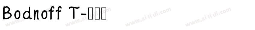 Bodnoff T字体转换